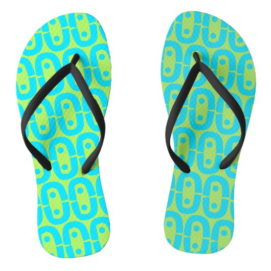 modern kleurig patroon teenslippers (Voetbed)