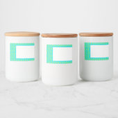 modern kleurig patroon voedselcontainer etiket (Flessen)