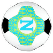 modern kleurig patroon voetbal (Gedraaid)