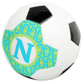 modern kleurig patroon voetbal (Drie kwart)