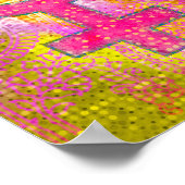 Modern kleurig Venus-symbool Poster (Hoek)