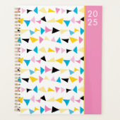 Modern kleurrijk abstract 2025 planner (Voorkant)