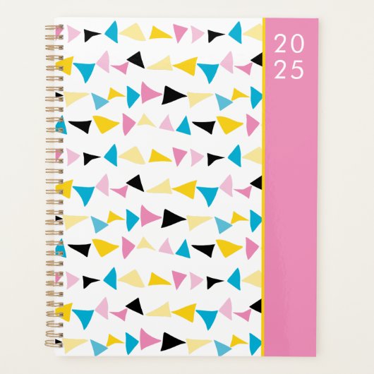 Modern kleurrijk abstract 2025 planner (Voorkant)