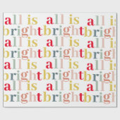 Modern kleurrijk alles is helder | Happy Holiday Cadeaupapier (Vlak)