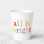 Modern kleurrijk alles is helder | Happy Holiday Papieren Bekers (Achterkant)