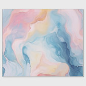 Modern kleurrijk aquarelpatroon cadeaupapier (Vlak)