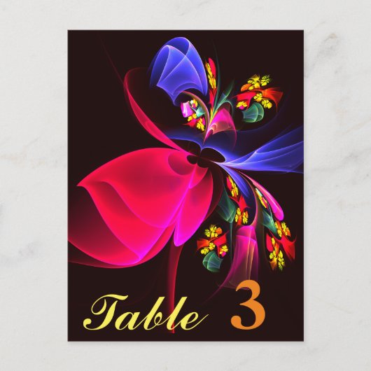 Modern kleurrijk bloemig Abstract kunstpatroon #06 Briefkaart (Voorkant)