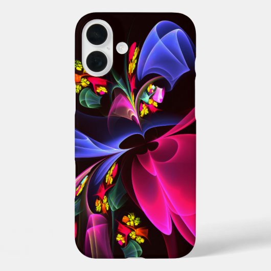 Modern kleurrijk bloemig Abstract kunstpatroon #06 Case-Mate iPhone Case (Achterkant)