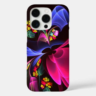 Modern kleurrijk bloemig Abstract kunstpatroon #06 iPhone 16 Pro Hoesje