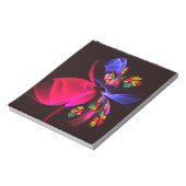 Modern kleurrijk bloemig Abstract kunstpatroon #06 Notitieblok (Gedraaid)