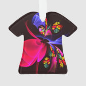 Modern kleurrijk bloemig Abstract kunstpatroon #06 Ornament (achterkant)