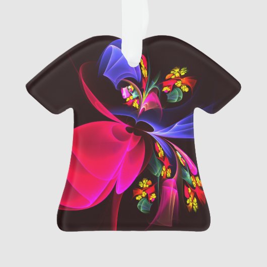 Modern kleurrijk bloemig Abstract kunstpatroon #06 Ornament (voorkant)