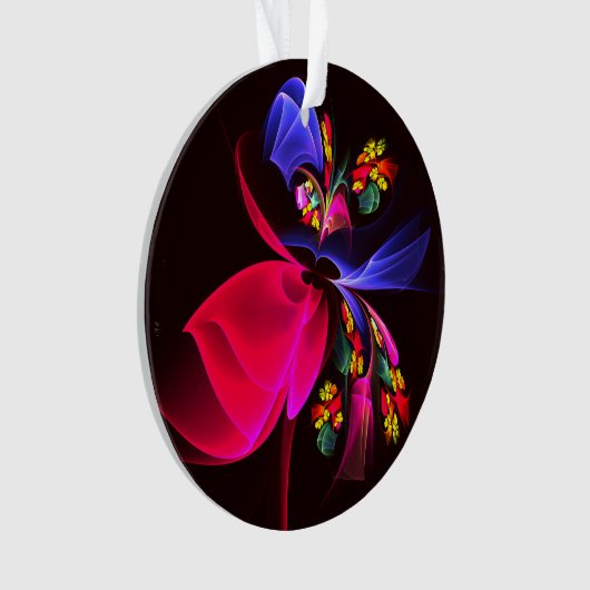 Modern kleurrijk bloemig Abstract kunstpatroon #06 Ornament (voorkant)