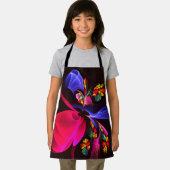 Modern kleurrijk bloemig Abstract kunstpatroon #06 Schort (Insitu)
