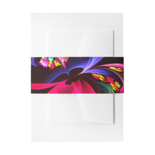 Modern kleurrijk bloemig Abstract kunstpatroon #06 Uitnodigingen Wikkel