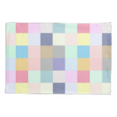 Modern kleurrijk dambord kussensloop (Achterkant)