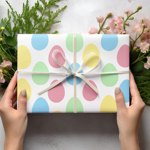 Modern kleurrijk eierpatroon Snellere wrapping Cadeaupapier