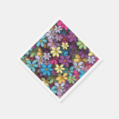 Modern kleurrijk Floral Pattern Servet (Hoek)