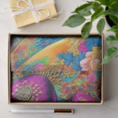 Modern Kleurrijk Geisha Decoupage Tissue Papier (Geschenk)