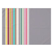 Modern kleurrijk gestreept tafelkleed (Voorkant (Horizontaal))