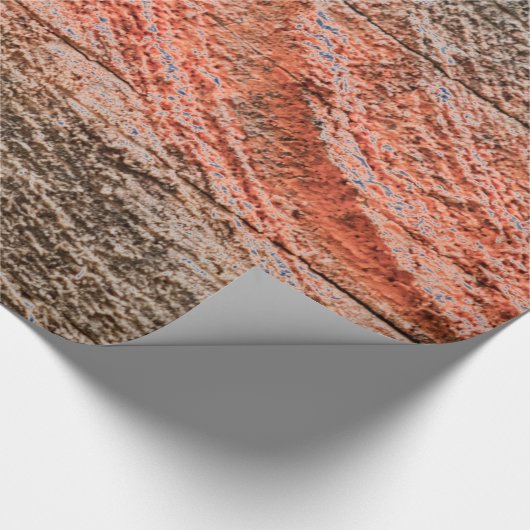 Modern Kleurrijk Houten Ontwerp Cadeaupapier (Hoek)