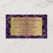 Modern kleurrijk industrieel Visitekaartje (Achterkant)