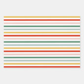 Modern kleurrijk kerstcadeau inpakpapier vel (Voorkant)