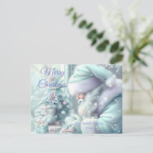 Modern kleurrijk kerstthema briefkaart (Staand voorkant)