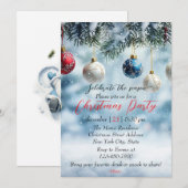 Modern kleurrijk kerstthema feestdagenkaart (Voorkant / Achterkant)