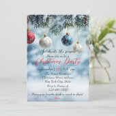 Modern kleurrijk kerstthema feestdagenkaart (Staand voorkant)