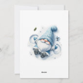 Modern kleurrijk kerstthema feestdagenkaart (Achterkant)