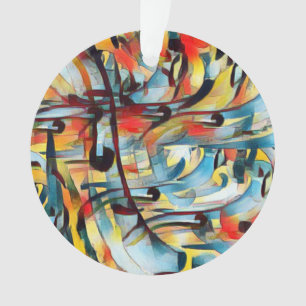 Modern kleurrijk patroon Acryl Ornament