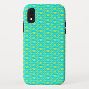 modern kleurrijk patroon iPhone XR hoesje
