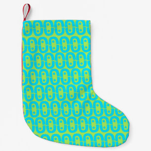 modern kleurrijk patroon kleine kerstsok