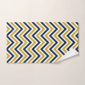 Modern kleurrijk patroon | mosterdgeel en blauw bad handdoek (Handdoek)