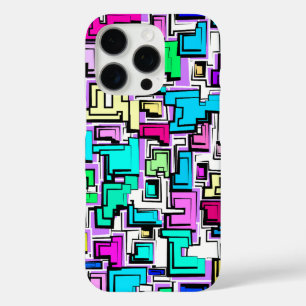 Modern kleurrijk patroonontwerp iPhone 16 pro hoesje