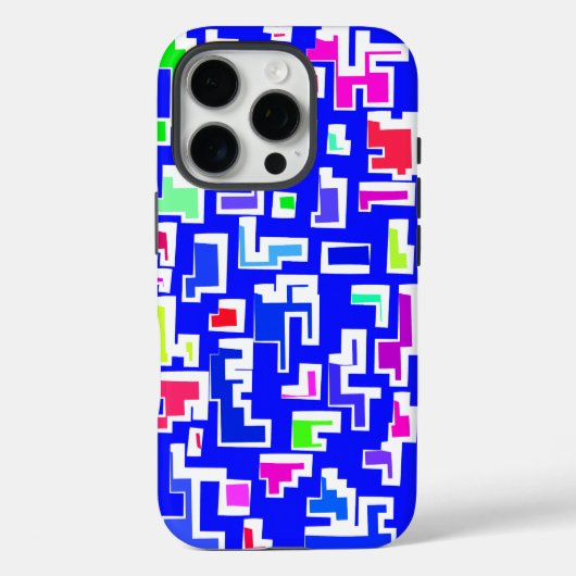 Modern kleurrijk patroonontwerp Case-Mate iPhone case (Achterkant)