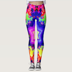 Modern kleurrijk patroonontwerp leggings
