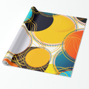 Modern kleurrijk patroonpatroon Abstract Cadeaupapier