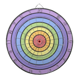Modern Kleurrijk Regenboog Kleuren Patroon Dartbord