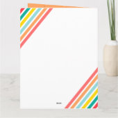 Modern kleurrijk Sinaasappel Vrolijk Kerstfeest Eé Kaart (Achterkant)