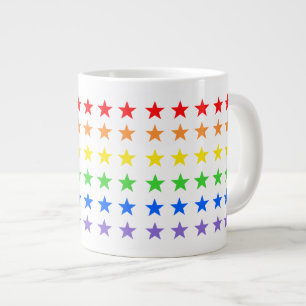Modern Kleurrijk Sterrenpatroon Extra Grote Beker