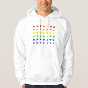 Modern kleurrijk sterrenpatroon hoodie