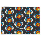 Modern kleurrijk stripboek KAPOW Pop Art Groot Cadeauzakje (Achterkant)