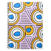 Modern kleurrijk Tibetaans abstract patroon in het Notitieboek (Voorkant)