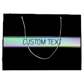 Modern kleurrijk verloop en bewerkbare tekst groot cadeauzakje (Achterkant)