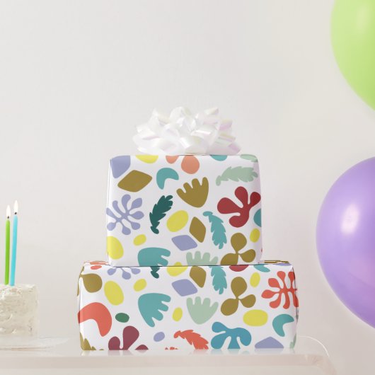 Modern, kleurrijk, verpakt papier (Feestgeschenken)