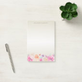 Modern kleurrijke bloemen-Gepersonaliseerd Post-it® Notes (Kantoor)
