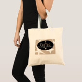 Modern Koffie Design Tote Bag (Voorkant (product))