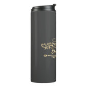 Modern koffiecafé Bakkerij welkom aangepaste Logo Thermosbeker (Gedraaid links)